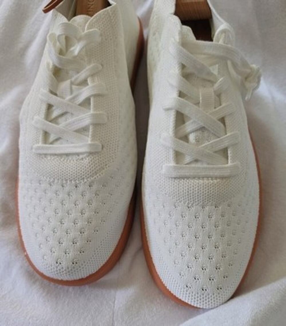 NWOB/T - SUAVS Zilker Men's White Knit Low Top Lace-Up Sneakers US 11 Standard